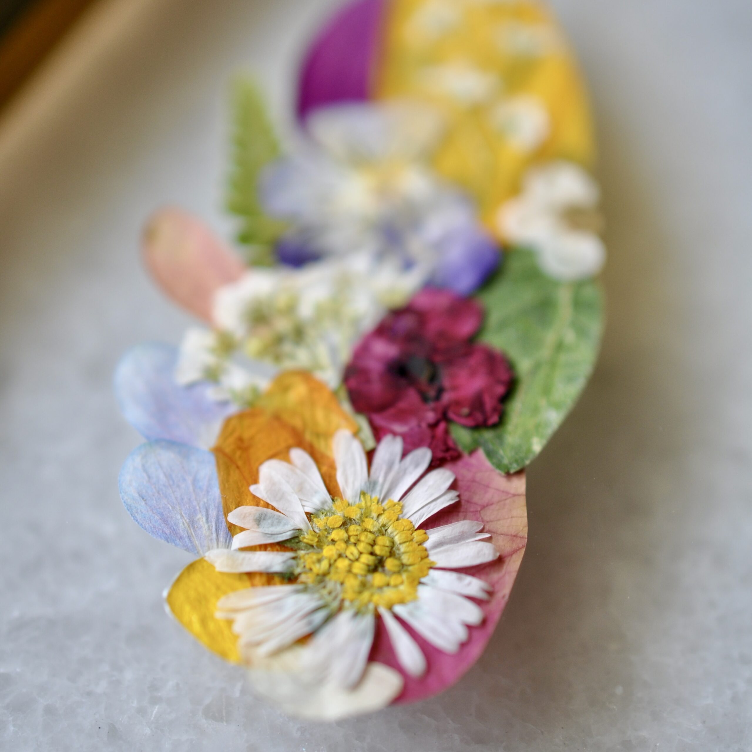 Pressed flower angel wings baby memorial – custom miscarriage keepsake with baby's name